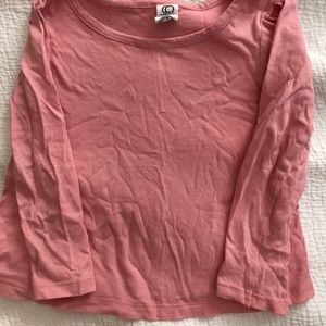 Colored Organics 2T long sleeve pink tee